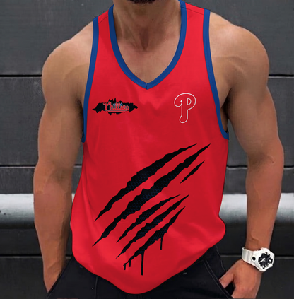 LIMITED EDITION - NEW CUSTOMIZED MLB11 PHILADELPHIA PHILLIES UNISEX TANK TOP