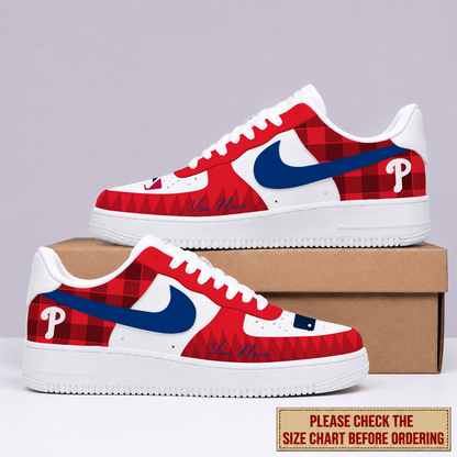 LIMITED EDITION - NEW CUSTOMIZED MLB11 PPS PHILADELPHIA PHILLIES AF1 SHOES