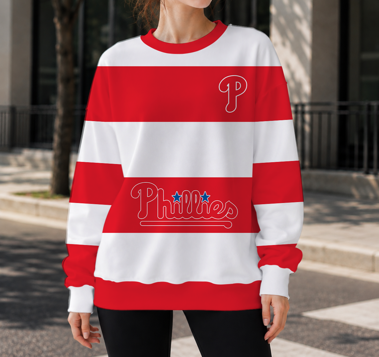 FINAL SALE - NEW CUSTOMIZED MLB11 PPS PHILADELPHIA PHILLIES UNISEX SWEATSHIRT
