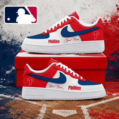 LIMITED EDITION - NEW CUSTOMIZED MLB11 PPS PHILADELPHIA PHILLIES AF1 SHOES