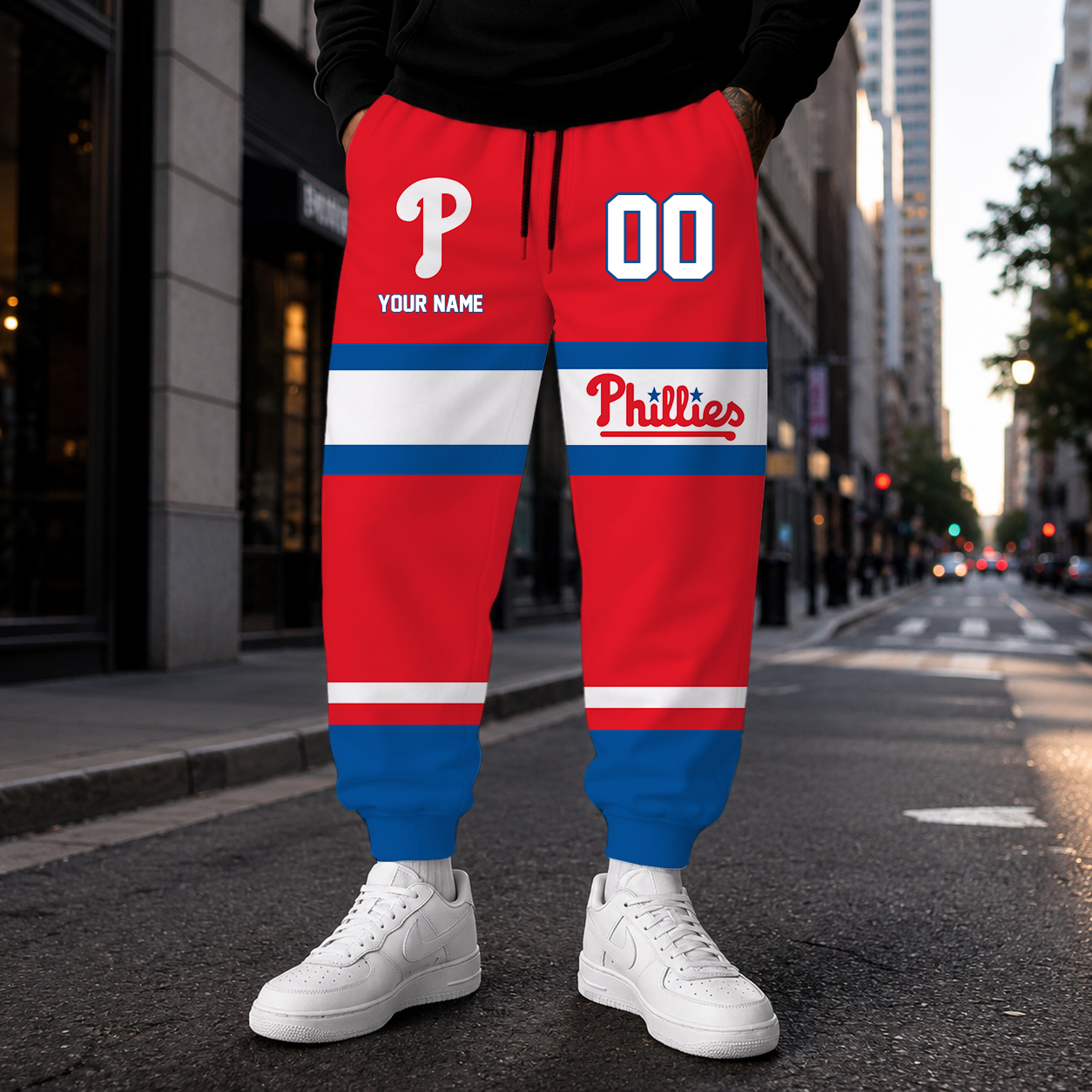 EXCLUSIVE EDITION - NEW CUSTOMIZED MLB11 PPS PHILADELPHIA PHILLIES SWEATPANTS