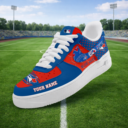 SPECIAL OFFER - NEW CUSTOMIZED MLB12 TBJ TORONTO BLUE JAYS AF1 SNEAKERS