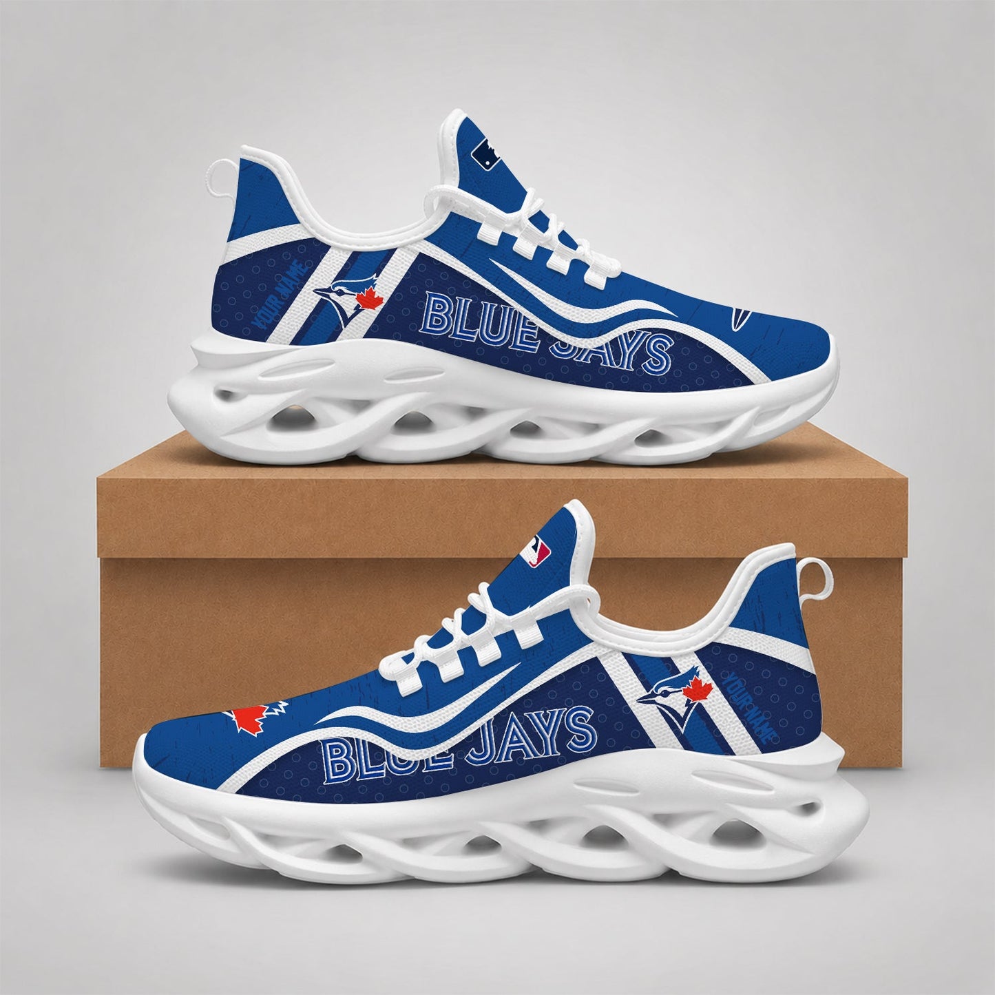 VIRAL EDITION - NEW CUSTOMIZED MLB12 TBJ TORONTO BLUE JAYS MAX SOUL SHOES