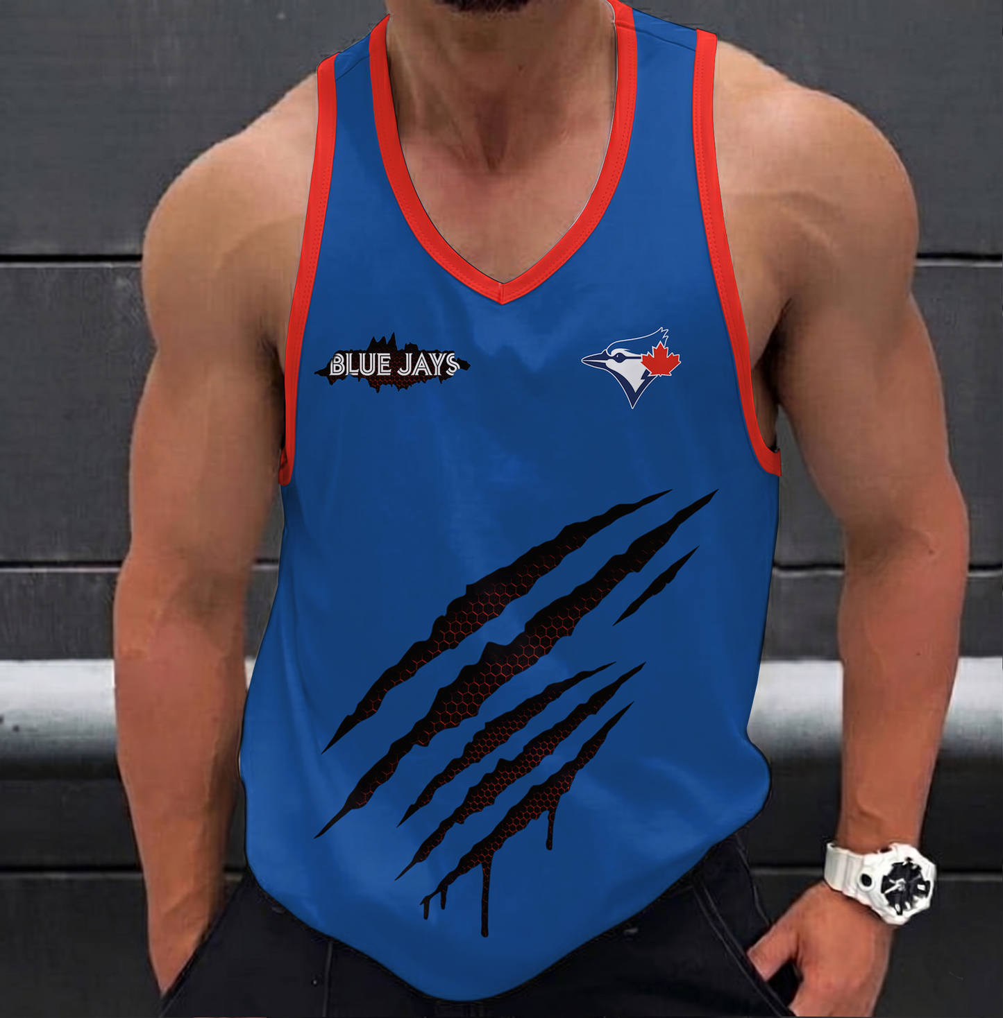 LIMITED EDITION - NEW CUSTOMIZED MLB12 TORONTO BLUE JAYS UNISEX TANK TOP