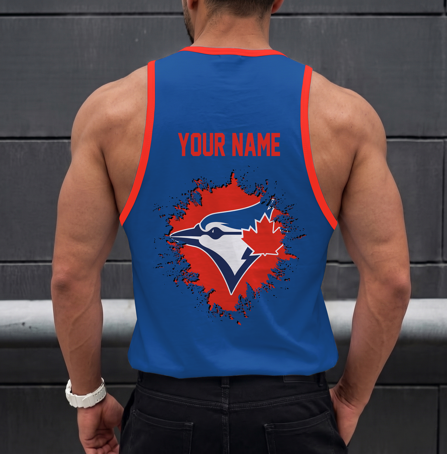 LIMITED EDITION - NEW CUSTOMIZED MLB12 TORONTO BLUE JAYS UNISEX TANK TOP