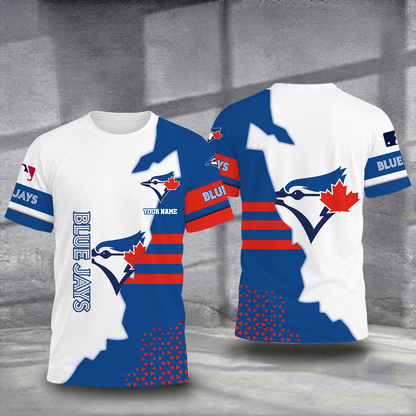 MEGA SALE - NEW CUSTOMIZED MLB12 TBJ TORONTO BLUE JAYS T-SHIRT, POLO SHIRT, ZIP POLO SHIRT, SWEATSHIRT, HOODIE & ZIP HOODIE