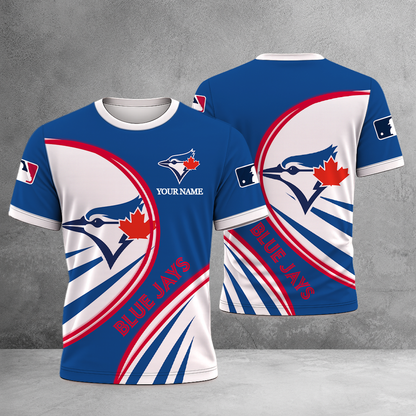 SPECIAL EDITION - NEW CUSTOMIZED MLB12 TBJ TORONTO BLUE JAYS T-SHIRT, POLO SHIRT, ZIP POLO SHIRT, SWEATSHIRT, HOODIE & ZIP HOODIE