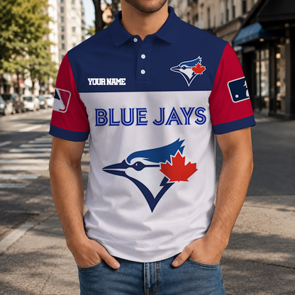 HOT DEAL - NEW CUSTOMIZED MLB12 TBJ TORONTO BLUE JAYS T-SHIRT, POLO SHIRT, ZIP POLO SHIRT, SWEATSHIRT, HOODIE & ZIP HOODIE