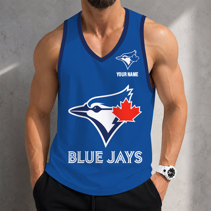 FINAL SALE - NEW CUSTOMIZED MLB12 TORONTO BLUE JAYS UNISEX TANK TOP