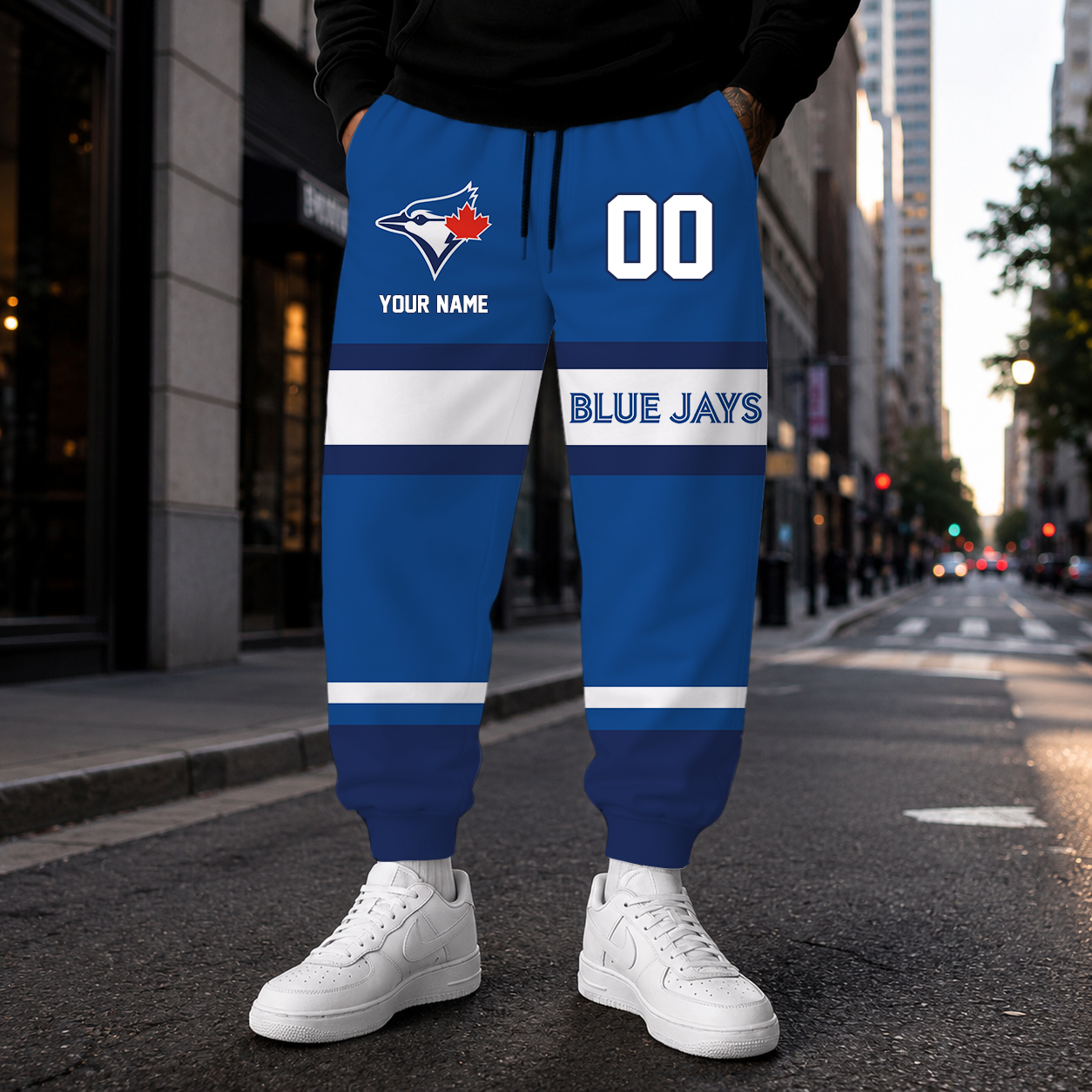 EXCLUSIVE EDITION - NEW CUSTOMIZED MLB12 TBJ TORONTO BLUE JAYS SWEATPANTS