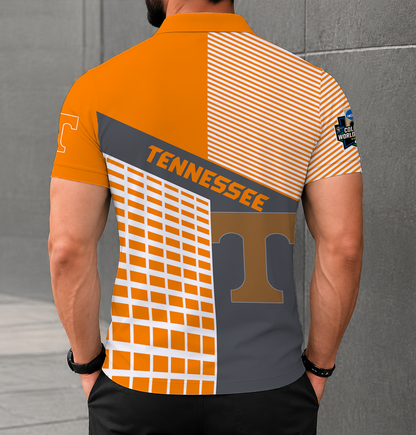 LIMITED EDITION - NEW CUSTOMIZED NCAA CWS12 TNV TENNESSEE VOLUNTEERS POLO SHIRT
