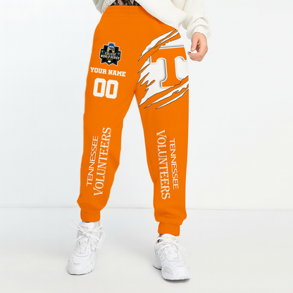 LIMITED EDITION- NEW CUSTOMIZED NCAA CWS12 TNV TENNESSEE VOLUNTEERS UNISEX LONG PANTS