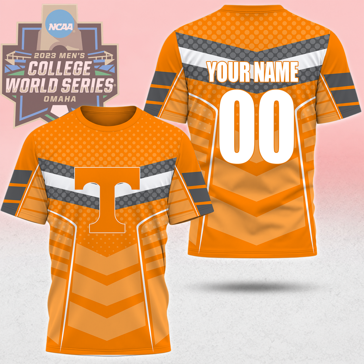 LIMITED EDITION - NEW CUSTOMIZED NCAA CWS12 TNV TENNESSEE VOLUNTEERS T-SHIRT, POLO SHIRT, ZIP POLO SHIRT, SWEATSHIRT, HOODIE & ZIP HOODIE