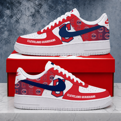 LIMITED EDITION - NEW CUSTOMIZED MLB13 CGS CLEVELAND GUARDIANS AF1 SHOES
