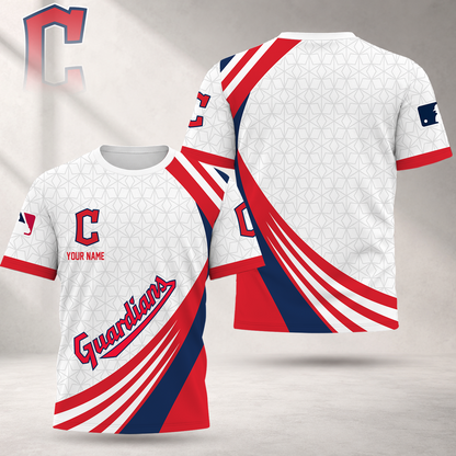 FINAL SALE - NEW CUSTOMIZED MLB13 CGS CLEVELAND GUARDIANS T-SHIRT, POLO SHIRT, ZIP POLO SHIRT, SWEATSHIRT, HOODIE & ZIP HOODIE