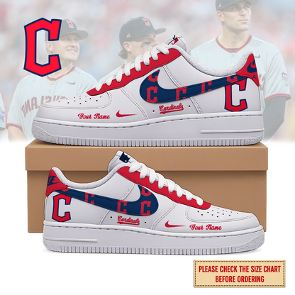 VIRAL EDITION - NEW CUSTOMIZED MLB13 CGS CLEVELAND GUARDIANS AF1 SHOES