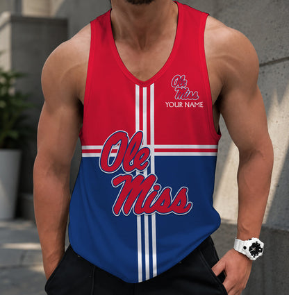 VIRAL EDITION - NEW CUSTOMIZED NCAA CWS13 OMR OLE MISS REBELS UNISEX TANK TOP