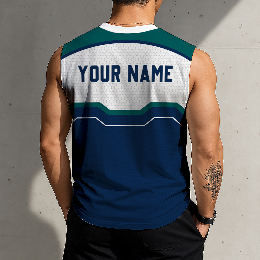 FINAL SALE - NEW CUSTOMIZED MLB14 SMS SEATTLE MARINERS MEN'S GYM SHIRT