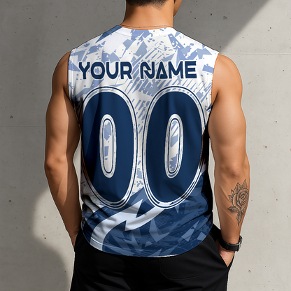 LIMITED EDITION - NEW CUSTOMIZED MLB14 SMS SEATTLE MARINERS TANKTOP & GYM SHIRT