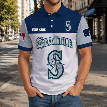 HOT DEAL - NEW CUSTOMIZED MLB14 SMS SEATTLE MARINERS T-SHIRT, POLO SHIRT, ZIP POLO SHIRT, SWEATSHIRT, HOODIE & ZIP HOODIE