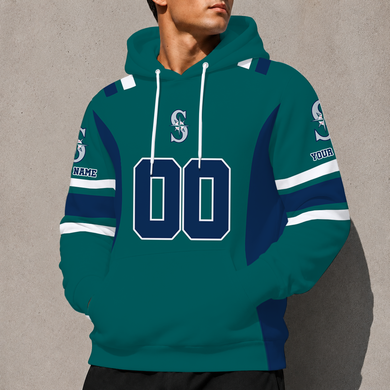 VIRAL EDITION - NEW CUSTOMIZED MLB14 SMS SEATTLE MARINERS HOODIE, ZIP HOODIE, T-SHIRT, POLO SHIRT, ZIP POLO SHIRT & SWEATSHIRT