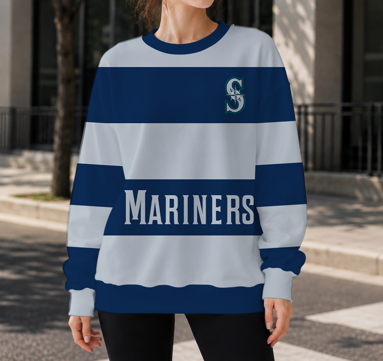 FINAL SALE - NEW CUSTOMIZED MLB14 SMS SEATTLE MARINERS UNISEX SWEATSHIRT