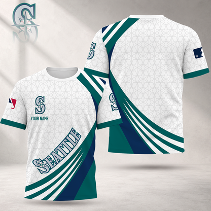 FINAL SALE - NEW CUSTOMIZED MLB14 SMS SEATTLE MARINERS T-SHIRT, POLO SHIRT, ZIP POLO SHIRT, SWEATSHIRT, HOODIE & ZIP HOODIE
