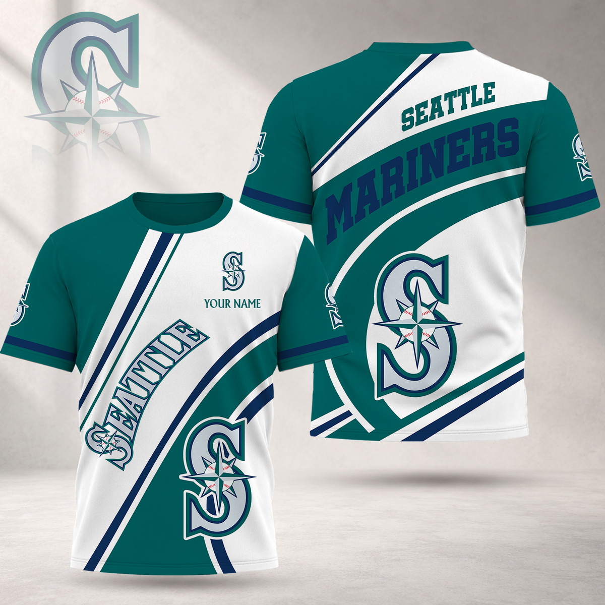 FLASH SALE - NEW CUSTOMIZED MLB14 SMS SEATTLE MARINERS T-SHIRT, POLO SHIRT, ZIP POLO SHIRT, SWEATSHIRT, HOODIE & ZIP HOODIE