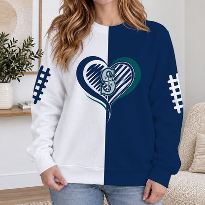 LIMITED EDITION - NEW CUSTOMIZED MLB14 SMS SEATTLE MARINERS RIBBED HOODIE & SWEATSHIRT