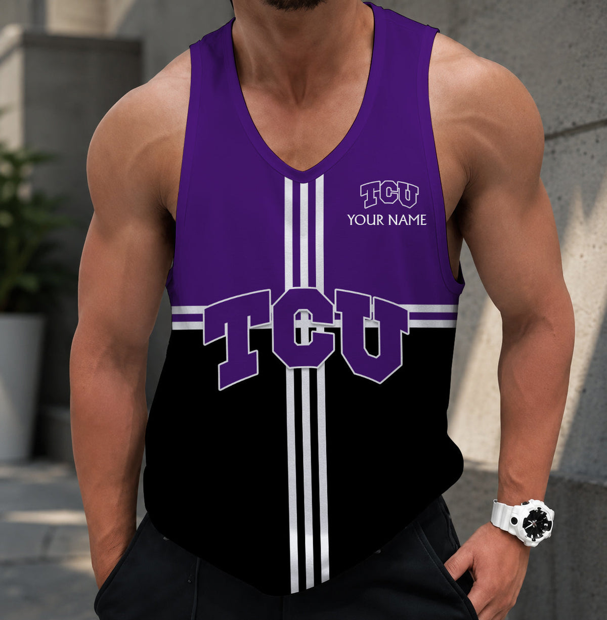 VIRAL EDITION - NEW CUSTOMIZED NCAA CWS14 THF TCU HORNED FROGS UNISEX TANK TOP