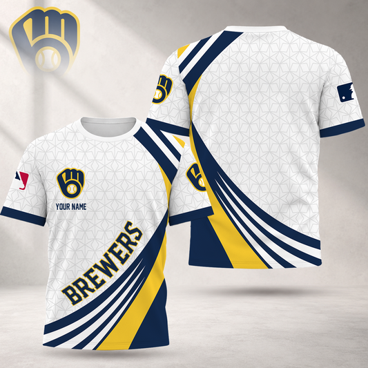 FINAL SALE - NEW CUSTOMIZED MLB15 MBS MILWAUKEE BREWERS T-SHIRT, POLO SHIRT, ZIP POLO SHIRT, SWEATSHIRT, HOODIE & ZIP HOODIE
