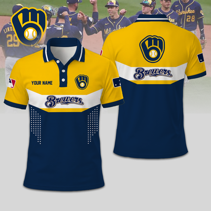 SPECIAL EDITION - NEW CUSTOMIZED MLB15 MBS MILWAUKEE BREWERS T-SHIRT, POLO SHIRT, ZIP POLO SHIRT, SWEATSHIRT, HOODIE & ZIP HOODIE