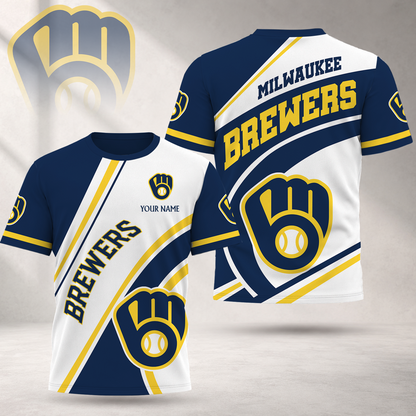 FLASH SALE - NEW CUSTOMIZED MLB15 MBS MILWAUKEE BREWERS T-SHIRT, POLO SHIRT, ZIP POLO SHIRT, SWEATSHIRT, HOODIE & ZIP HOODIE