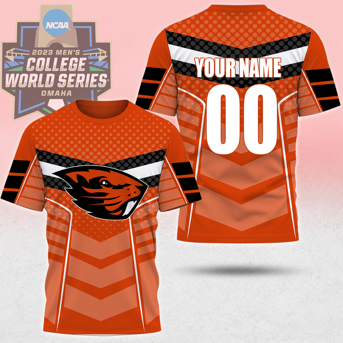LIMITED EDITION - NEW CUSTOMIZED NCAA CWS15 OGB OREGON STATE BEAVERS T-SHIRT, POLO SHIRT, ZIP POLO SHIRT, SWEATSHIRT, HOODIE & ZIP HOODIE