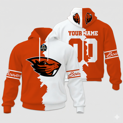 LIMITED EDITION - NEW CUSTOMIZED NCAA COLLEGE WORLD SERIES 15-OGB OG BEAVERS UNISEX HOODIE & ZIP HOODIE