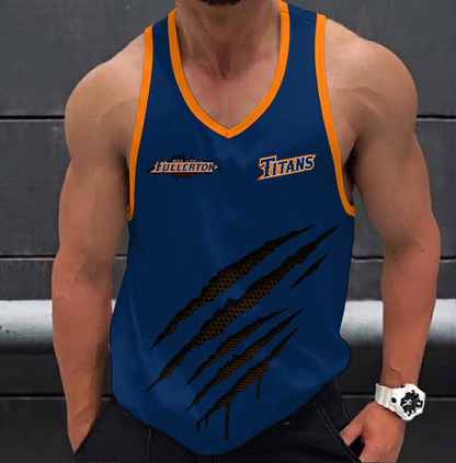 VIRAL EDITION - NEW CUSTOMIZED NCAA CWS16 CFT CAL STATE FULLERTON TITANS UNISEX TANK TOP