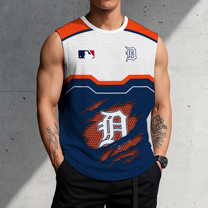 FINAL SALE - NEW CUSTOMIZED MLB16 DTS DETROIT TIGERS MEN'S GYM SHIRT