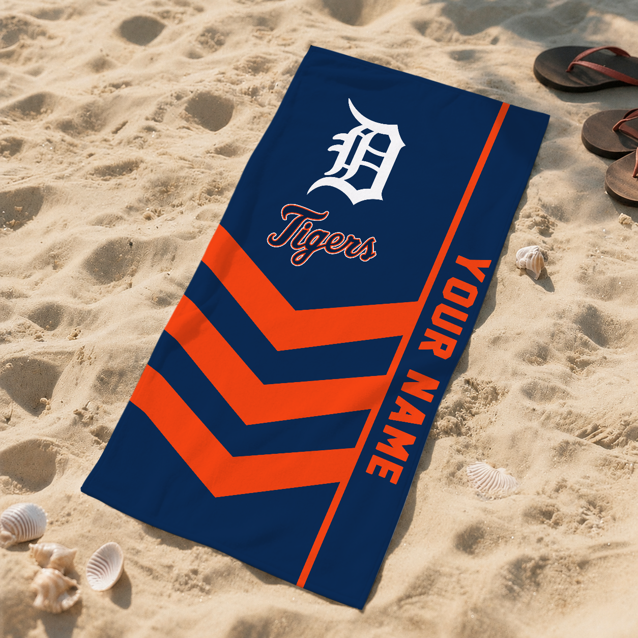 HOT DEAL - NEW CUSTOMIZED MLB16 DTS DETROIT TIGERS BEACH TOWEL FOR FAN