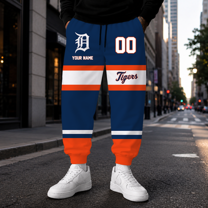 EXCLUSIVE EDITION - NEW CUSTOMIZED MLB16 DTS DETROIT TIGERS SWEATPANTS