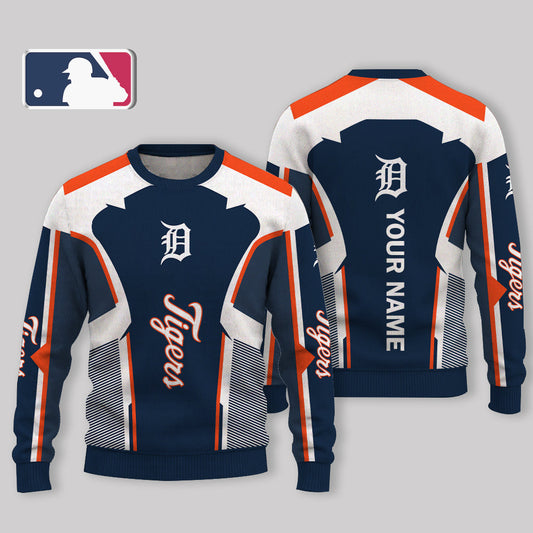 FINAL SALE - NEW CUSTOMIZED MLB16 DTS DETROIT TIGERS UGLY SWEATER