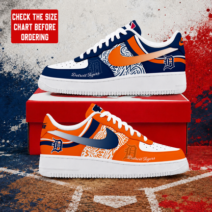 LIMITED EDITION - NEW CUSTOMIZED MLB16 DTS DETROIT TIGERS AF1 SHOES