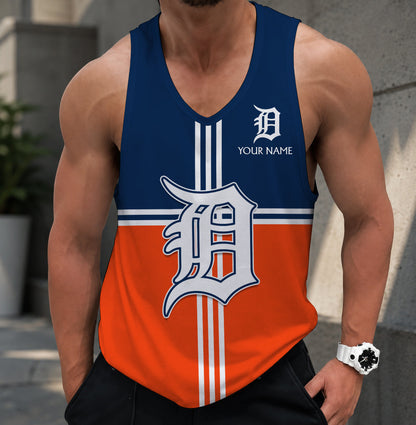 FINAL SALE - NEW CUSTOMIZED MLB16 DETROIT TIGERS UNISEX TANK TOP