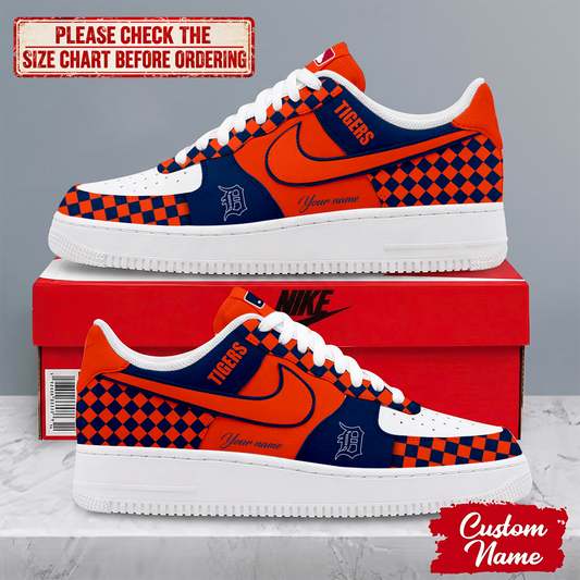 FINAL SALE - NEW CUSTOMIZED MLB16 DTS DETROIT TIGERS AF1 SHOES