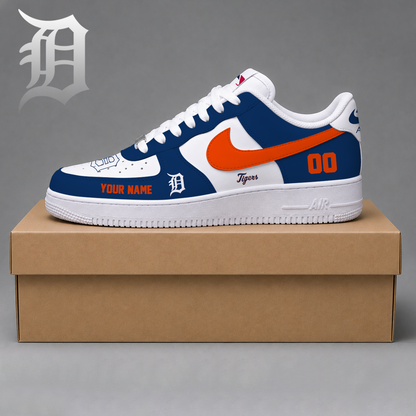 LIMITED EDITION - NEW CUSTOMIZED MLB16 DTS DETROIT TIGERS AF1 SHOES