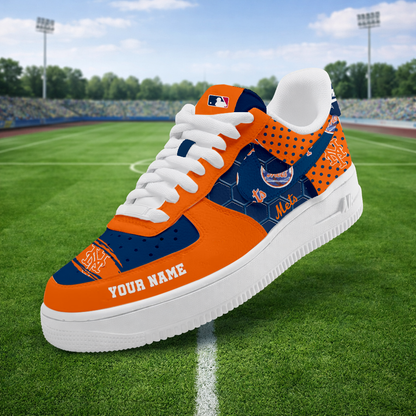 SPECIAL OFFER - NEW CUSTOMIZED MLB17 NYM NEW YORK METS AF1 SNEAKERS