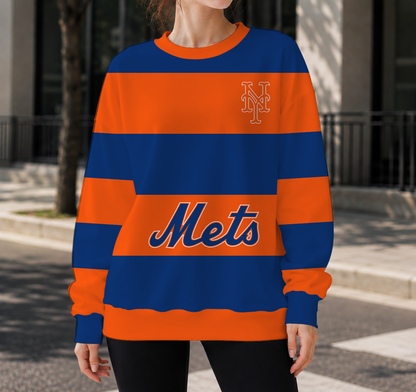 FINAL SALE - NEW CUSTOMIZED MLB17 NYM NEW YORK METS UNISEX SWEATSHIRT