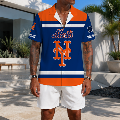 MEGA SALE - NEW CUSTOMIZED MLB17 NYM NEW YORK METS UNISEX HAWAIIAN SHIRT