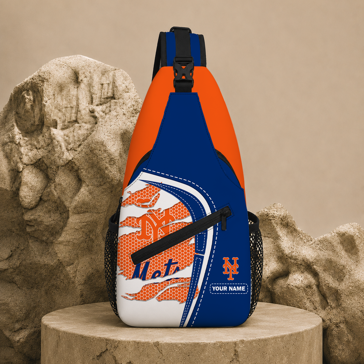 VIRAL EDITION - NEW CUSTOMIZED MLB17 NYM NEW YORK METS SLING BAG