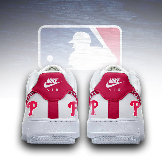LIMITED EDITION - NEW CUSTOMIZED MLB11 PPS PHILADELPHIA PHILLIES AF1 SNEAKERS