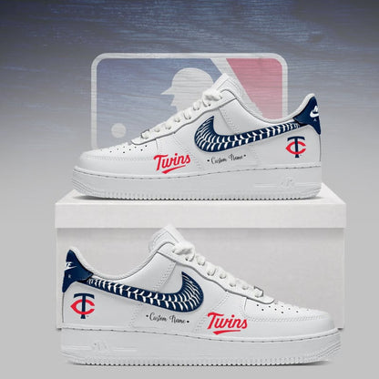 LIMITED EDITION - NEW CUSTOMIZED MLB22 MTS MINNESOTA TWINS AF1 SNEAKERS